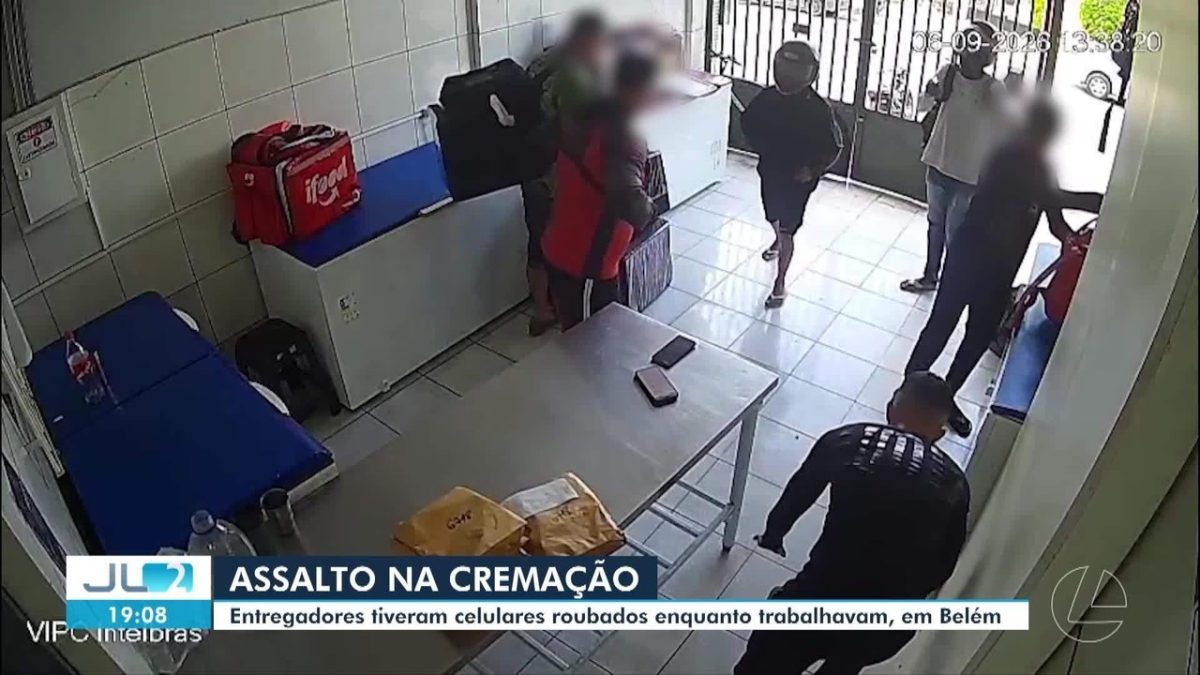 Criminosos se passam por entregadores e assaltam trabalhadores em ponto de delivery em Belém