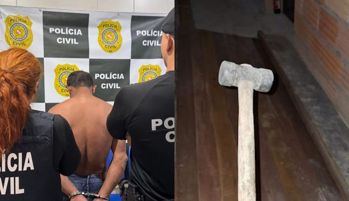 Homem é preso suspeito de agredir a própria mãe idosa com marreta em São Miguel do Guamá